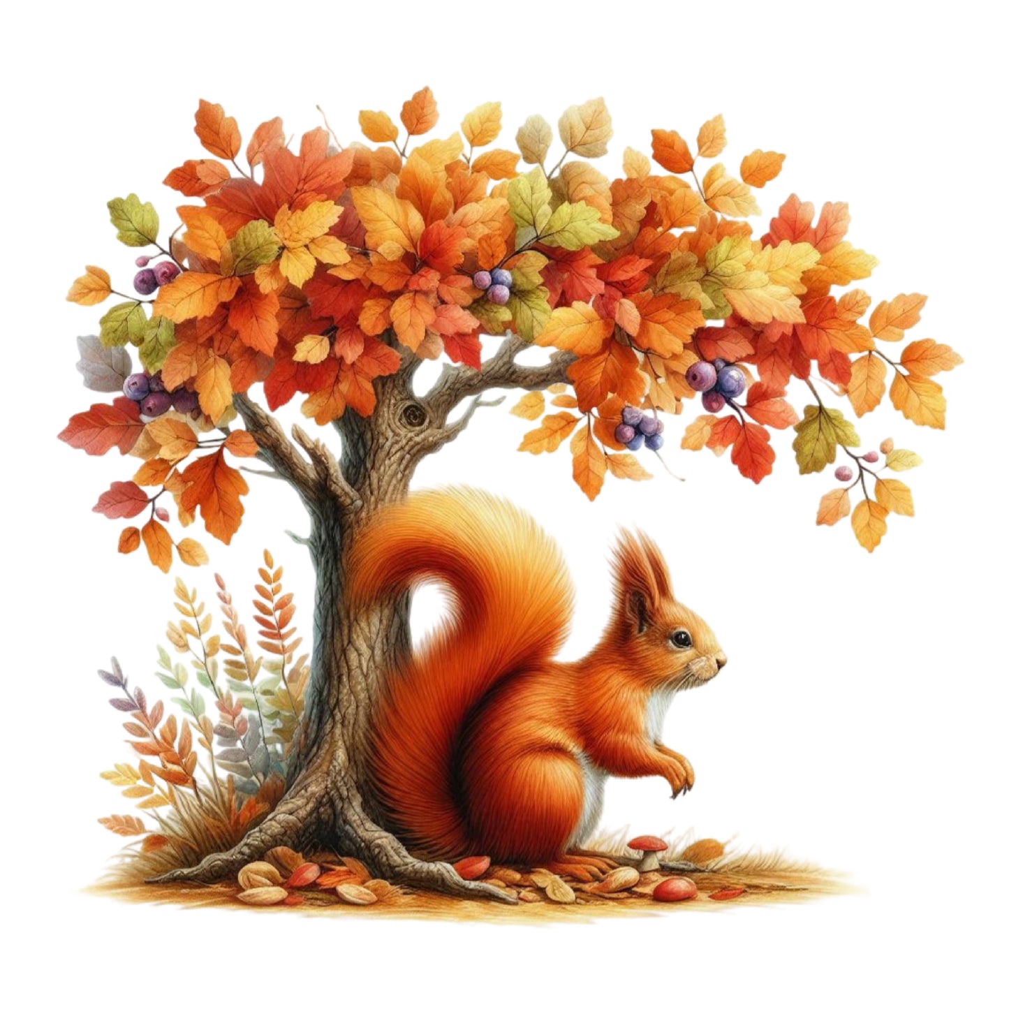 Eichhörnchen im Herbst